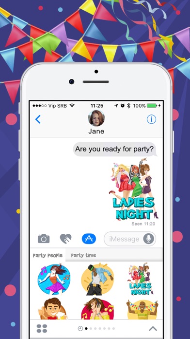 How to cancel & delete Party Time Stickers for iMessage – Fun.ny App from iphone & ipad 4