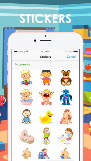 Baby Kids Emoji & Stickers for iMessage ChatStick(圖1)-速報App