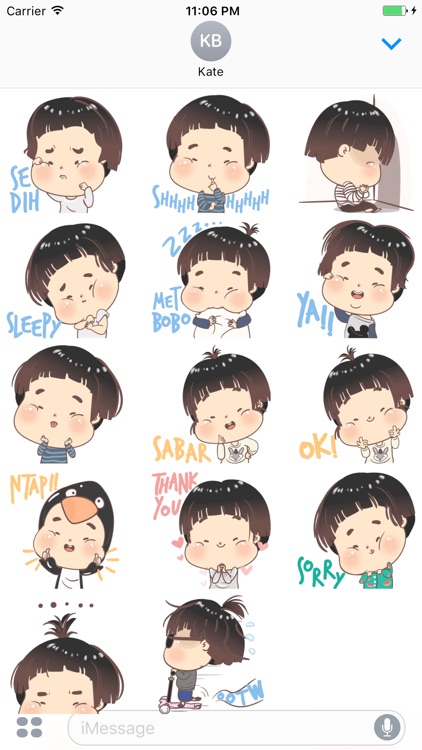 Little Baby Expression Stickers