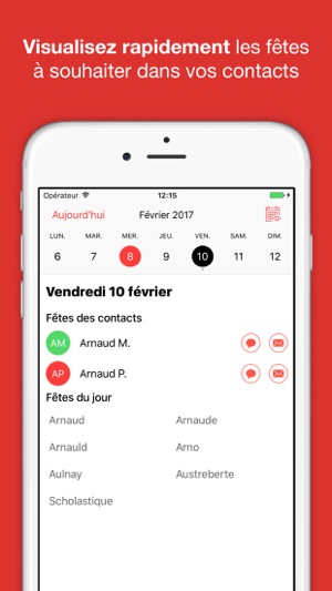 Celebrate: fêtes, saints du jour de vos contacts(圖1)-速報App