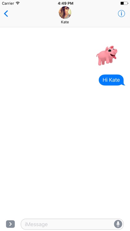 Pinky The Pig Animated Stickers