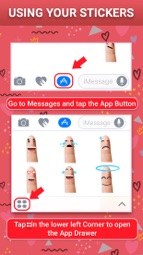 Finger Smiley Animated Sticker Captura de tela 1