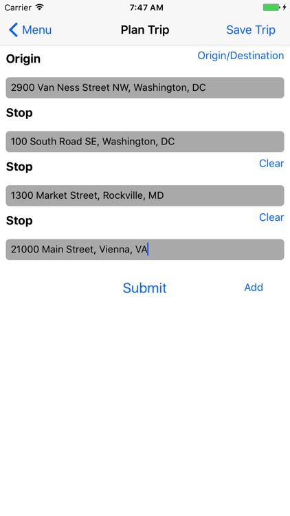 BeeLine Trip Planner