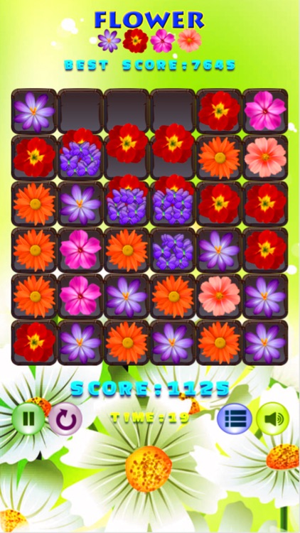 Flower Beautiful Puzzle Match 3 Games