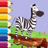 Zebra Coloring Page Game For Kids Edition