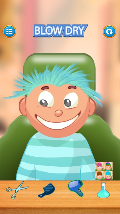 Child game / Cut light blue hair screenshot-3