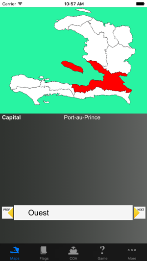 Haiti Department Maps and Capitals