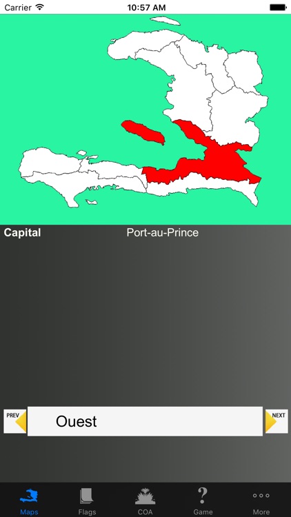 Haiti Department Maps and Capitals