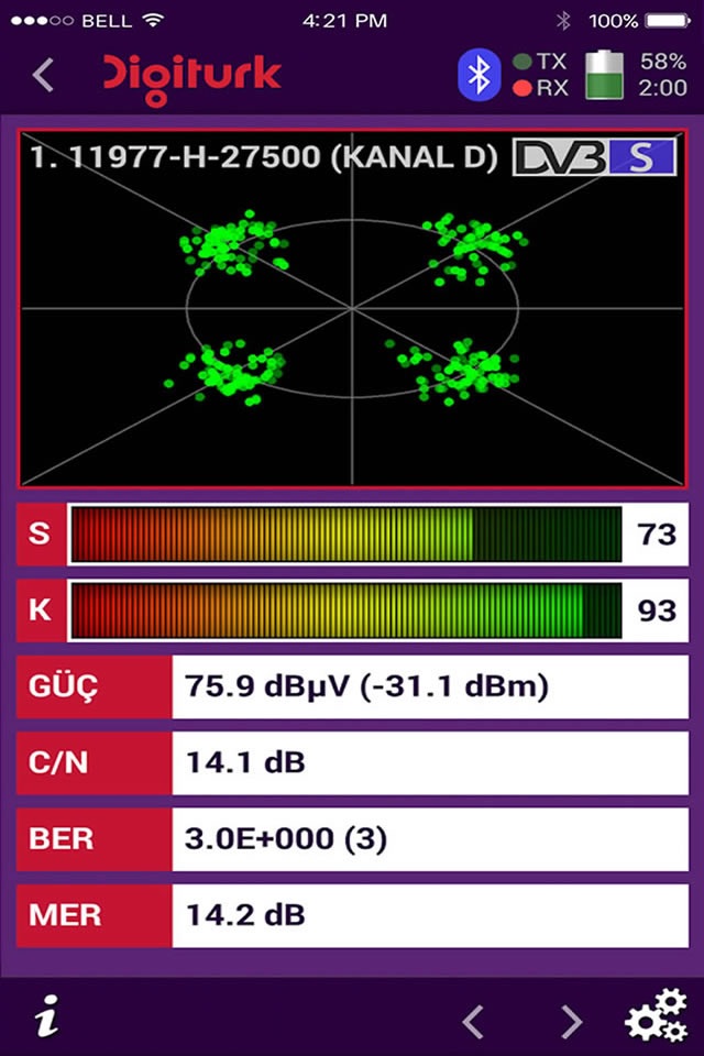 Digiturk Sinyal Ölçüm screenshot 3