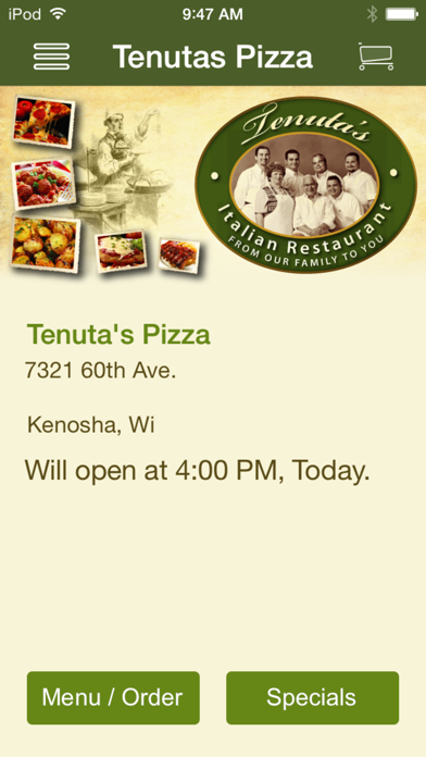 How to cancel & delete Tenuta's Pizza from iphone & ipad 1