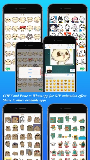 Gif Stickers -動態QQ,微信貼圖表情(圖2)-速報App