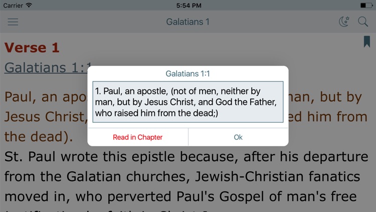 Luther's Bible Commentary on Galatians. KJV Verses