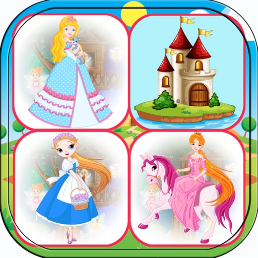 The Magic Princess Matching Game for Toddler Girl