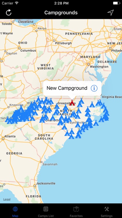North Carolina – Campgrounds & RV Parks
