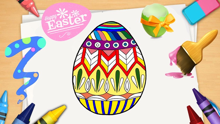 Download Easter Eggs Coloring Book! Draw, Color & Paint by divya mehta
