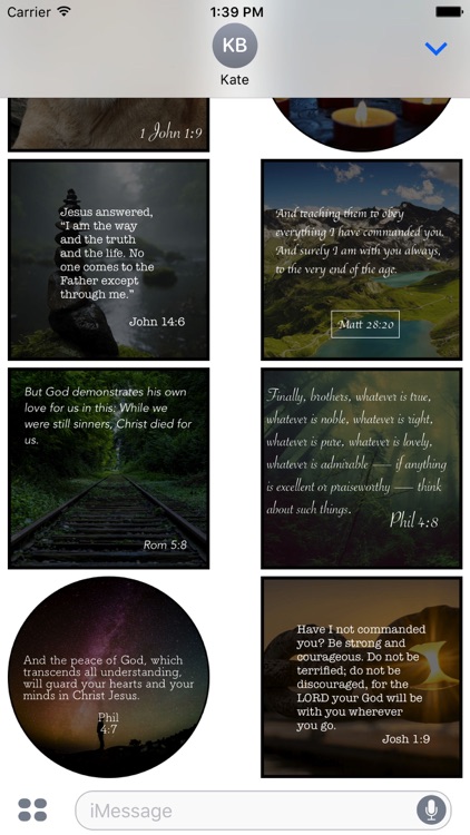 Verses - Most-read quotes from the Bible stickers