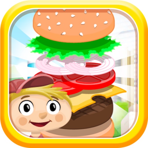Sky Build Burger Tower 2 Block Game (Free) iOS App