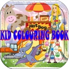 dinosaur and princess colouring book for kids