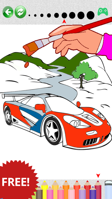 How to cancel & delete Supercars coloring page For kids from iphone & ipad 1