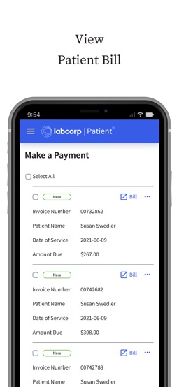 Labcorp | Patient app screenshot