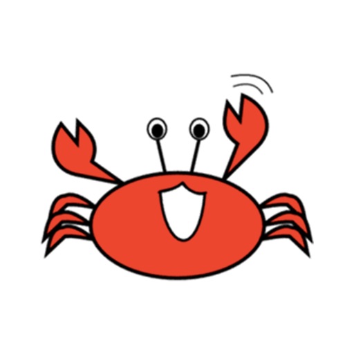 Red Crab Stickers