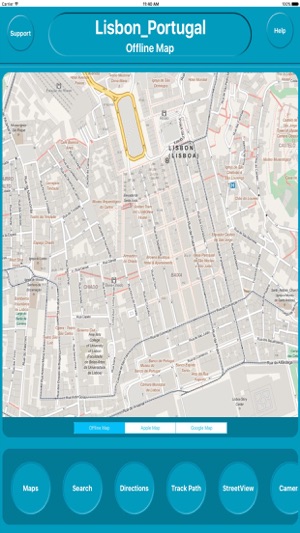 Lisbon Portugal City Offline Map Navigation EGATE(圖1)-速報App