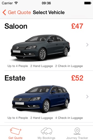 British Airport Transfers - Private Hire Bookings screenshot 2