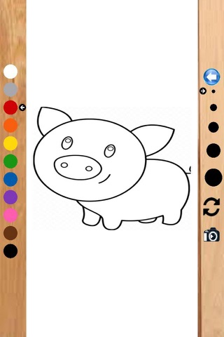 Papa Pig Paint Game App For Kids Version screenshot 2