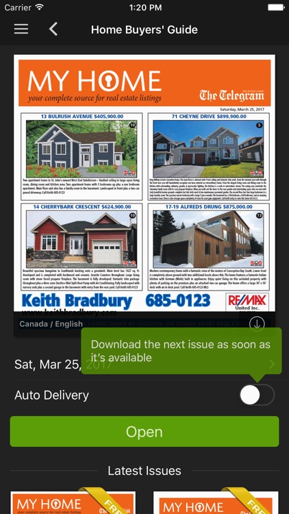 The Telegram Home Buyers' Guide