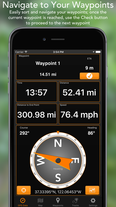 GPS Tracks Screenshot