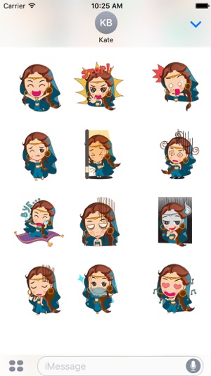 Cute arabian princess for iMessage Sticker(圖2)-速報App