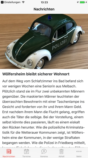 Wölfersheim Gemeinde App