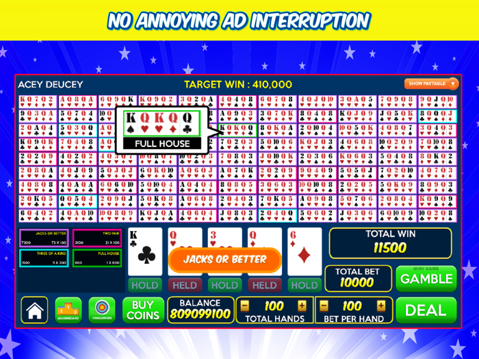 60 in 1 - Video Poker Games
