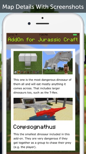 Jurassic Craft AddOn for Minecraft Pocket Edition(圖3)-速報App