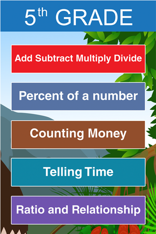 Fifth Grade Math Crazy Gorilla game for kids screenshot 2