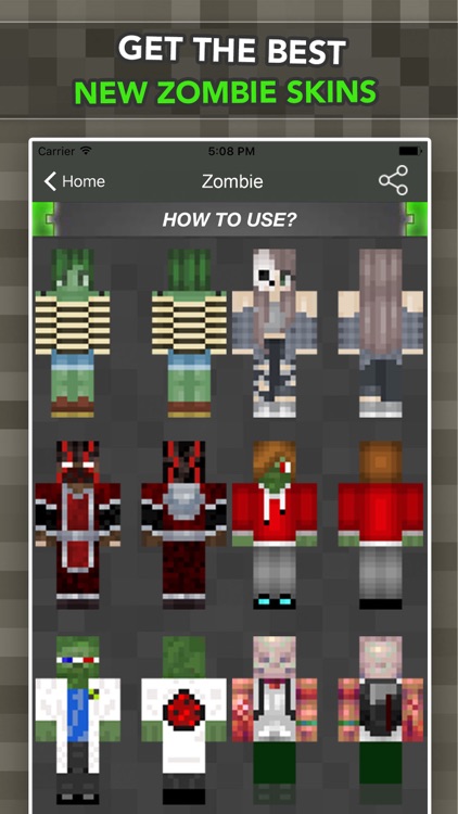 Zombie Skin for Minecraft Pocket Edition & PC MCPE by fatna chaib