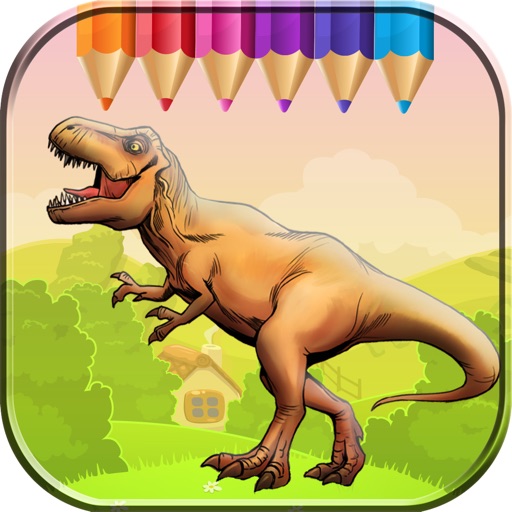 Dinosaurs World Coloring Book iOS App