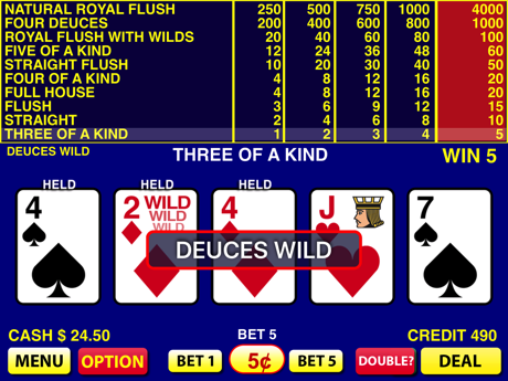 Hacks for Deuces Wild Video Poker
