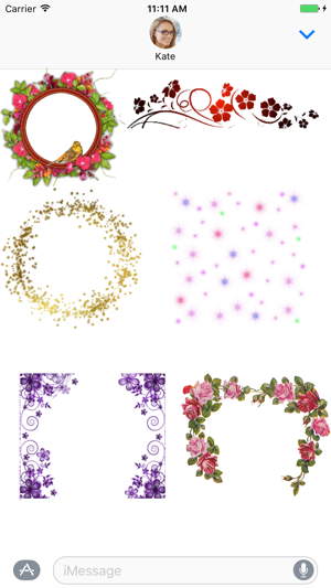 Flower Frames Sticker Pack(圖3)-速報App