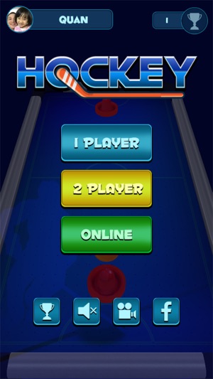 Air Hockey Game (1, 2 Players)(圖1)-速報App