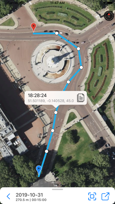 FootMark - Route recorder screenshot 2