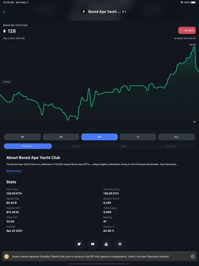 Captura 2 NFTfolio: NFT Tracker iphone