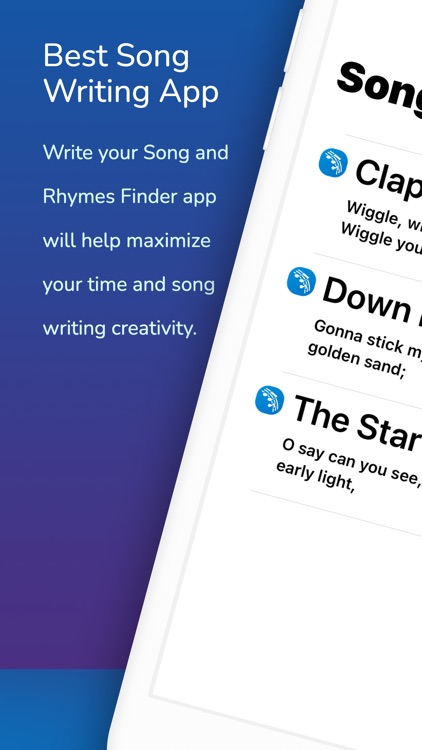 Song Writer With Rhymes Finder