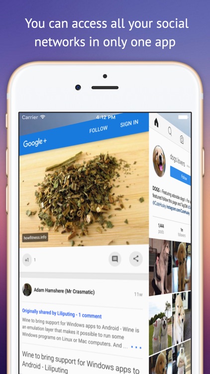Social Media Box - Access all your Social Networks