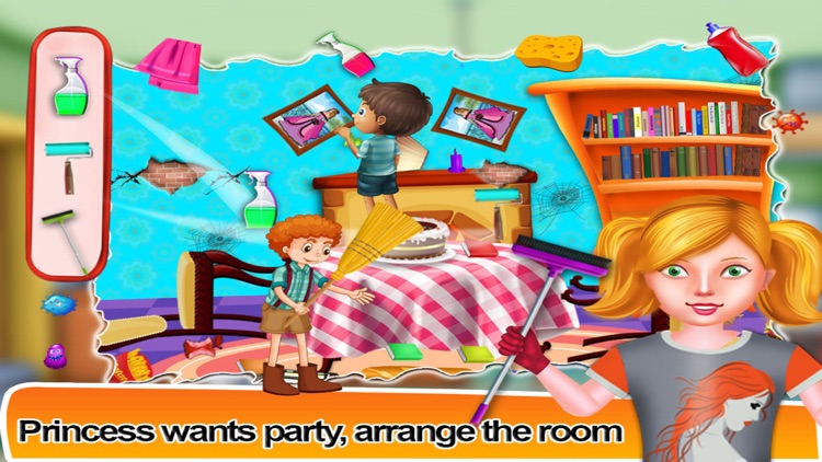 Princess Room Cleaning Games for Girls