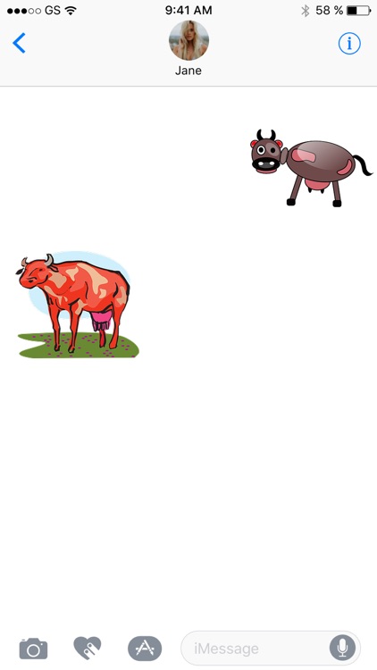 Farm Cows Four Sticker Pack