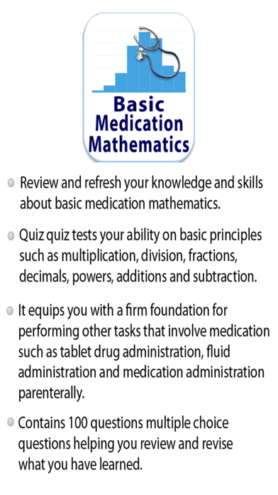 Basic Medication Maths Quizのおすすめ画像1