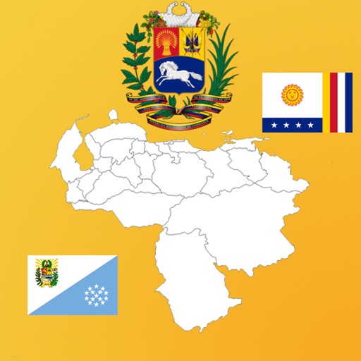 Venezuela State Maps, Flags and Capitals Icon