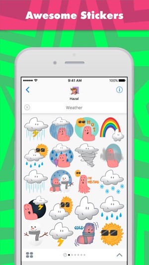 Weather stickers by Hazal