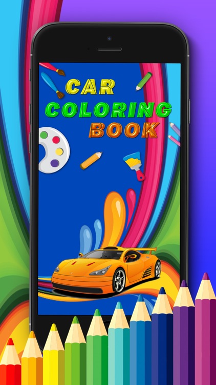 HandPaint Cars - Cars coloring book for toddlers screenshot-4